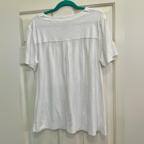 Westbound Short Sleeve White Relaxed V
Neck T-shirt Tunic Large - Picture 4 of 6